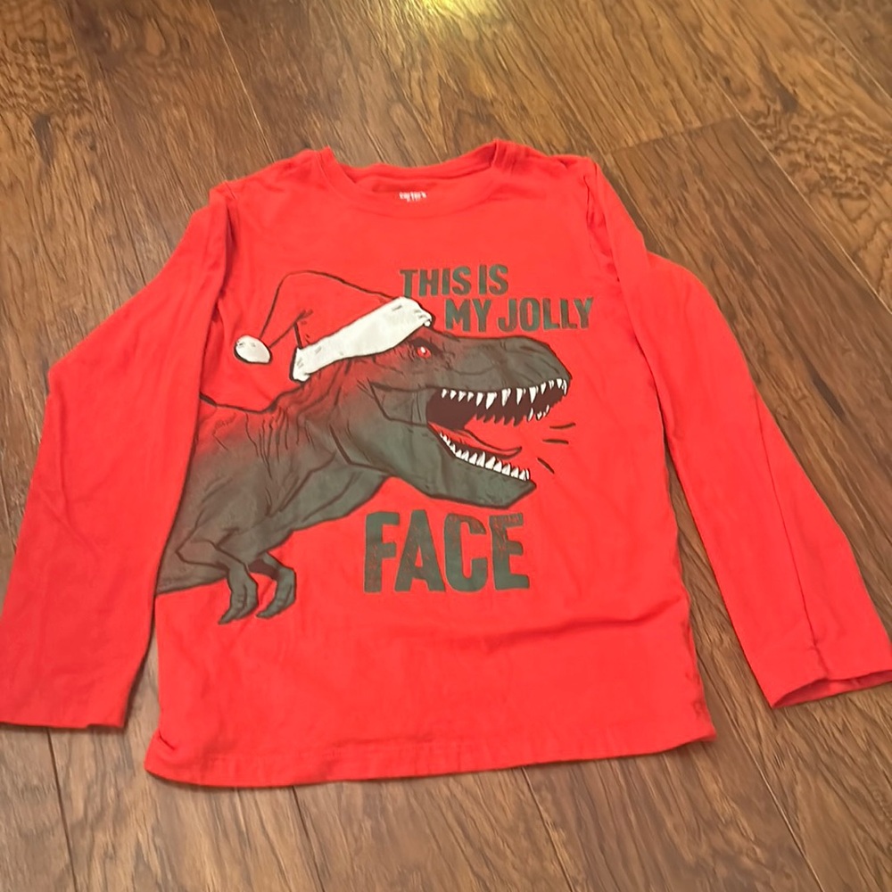 Boys long sleeve Christmas T size 10 by Carters